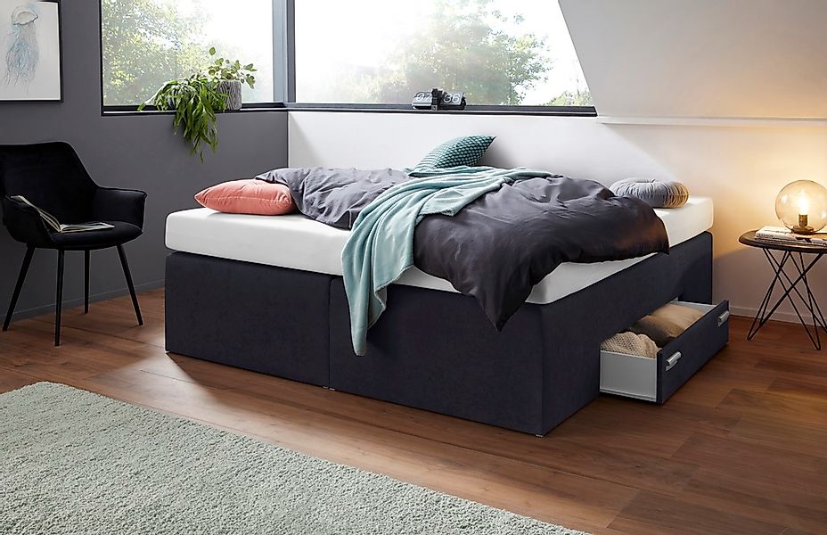 Westfalia Schlafkomfort Boxspringbett mit integrierter Schublade, frei im R günstig online kaufen