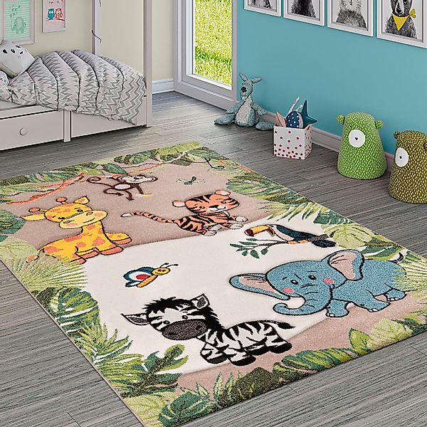 Paco Home Kinderteppich "Diamond 644" rechteckig 18 mm Höhe 3D-Design, Moti günstig online kaufen