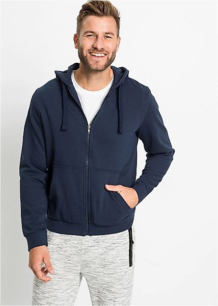 bonprix Kapuzensweatjacke "Kapuzen-Sweatjacke mit Reißverschluss" mit Kapuz günstig online kaufen