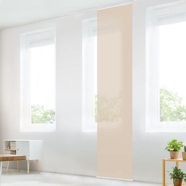 Bilderdepot24 Schiebegardine modern Flächenvorhang blickdicht Macchiato, günstig online kaufen