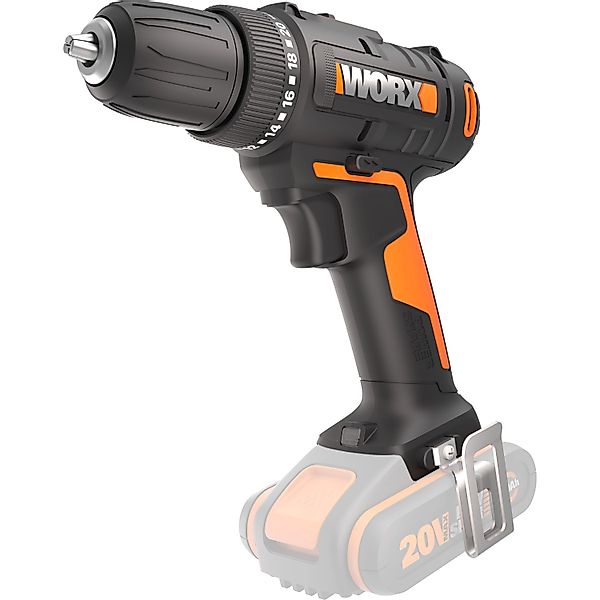 Worx 20 V Akku-Bohrschrauber WX100.9 Solo günstig online kaufen