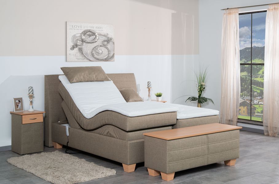 Meisterbetten Boxspringbett Syma (mit Motor, 7-Zonen günstig online kaufen