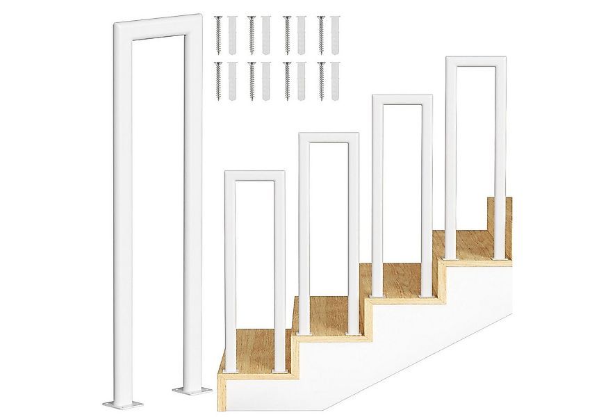 Clanmacy Treppengeländer U-förmige Elliptische Röhre Handlauf Geländer 55 - günstig online kaufen