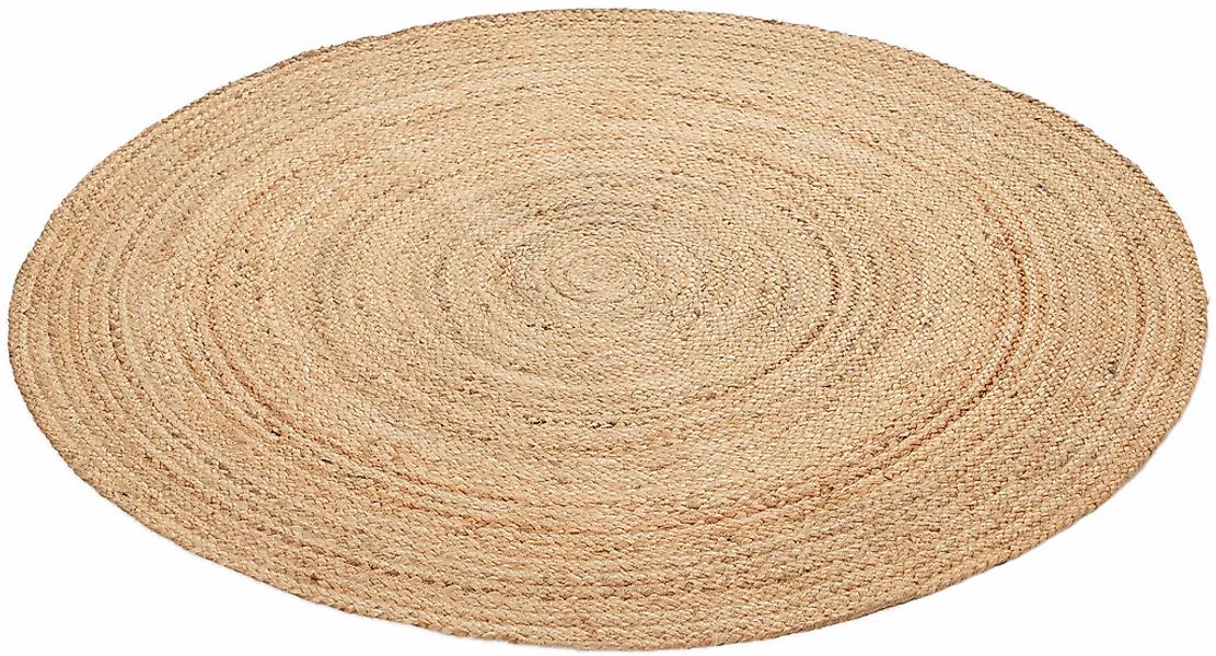 carpetfine Teppich »Nele Juteteppich Naturfaser«, rund, 6 mm Höhe, geflocht günstig online kaufen
