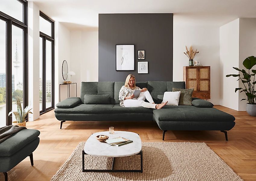 Die PlanBar Ecksofa "MP-IN23002 L-Form" wahlweise mit Armteil- und Sitztief günstig online kaufen