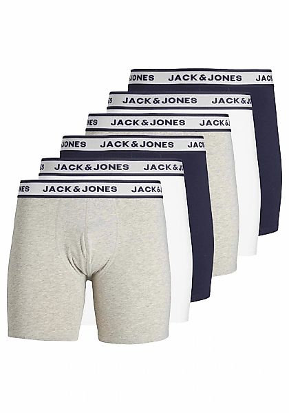 Jack & Jones Boxershorts "Boxershort JACSOLID BOXER BRIEFS 6P 6er Pack" günstig online kaufen
