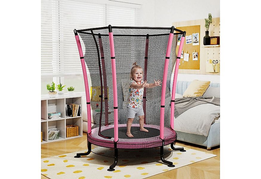 HOMALL Kindertrampolin Durchmesser 140 Zentimeter, Gartentrampolin, Belastb günstig online kaufen