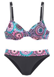 LASCANA Bügel-Bikini mit kontrastfarbigen Bändern günstig online kaufen
