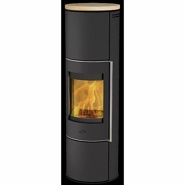 Fireplace Perondi Kaminofen Sandstein Schwarz 5 kW günstig online kaufen