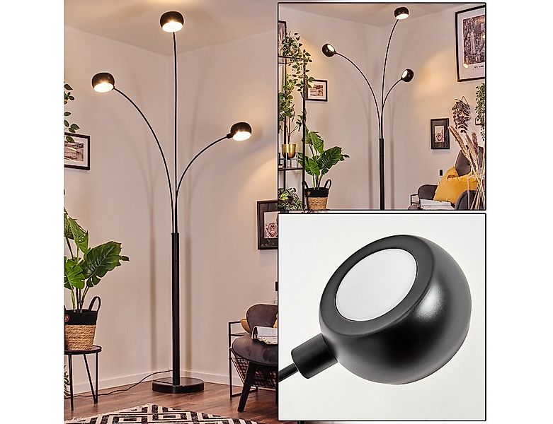 hofstein Stehlampe Stehlampe aus Metall in Schwarz/Weiß im Retro/Vintage-De günstig online kaufen