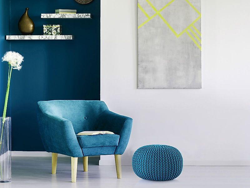 Amagohome Gartenlounge-Hocker Pouf Outdoor ø 55 günstig online kaufen