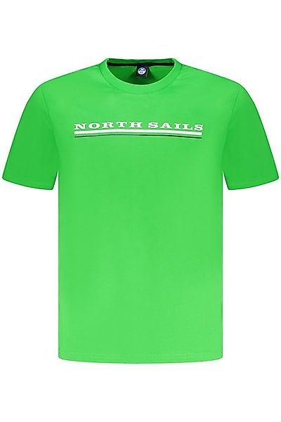 North Sails T-Shirt Herren T-Shirt Grün mit Rundhals und Print – günstig online kaufen