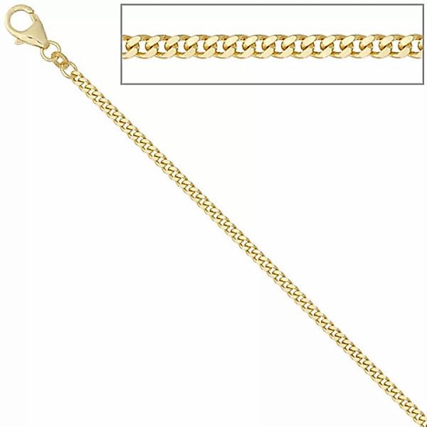 SIGO Panzerkette 333 Gelbgold 2,3 mm 70 cm Gold Kette Halskette Goldkette K günstig online kaufen