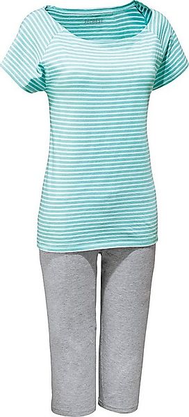 REDBEST Pyjama Damen-Schlafanzug Single-Jersey Streifen günstig online kaufen