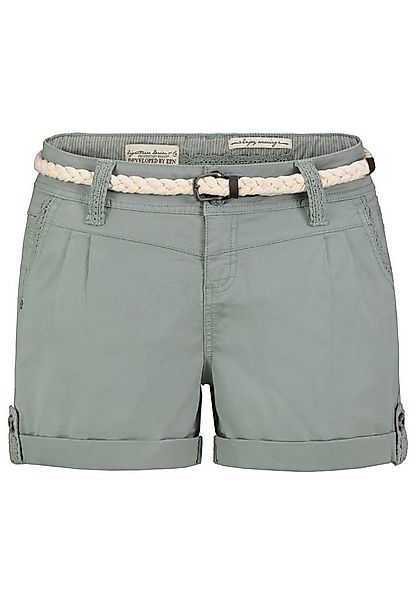 Eight2Nine Chinoshorts Damen Shorts mit Flechtgürtel Kurze Hose, Stretch-Tw günstig online kaufen