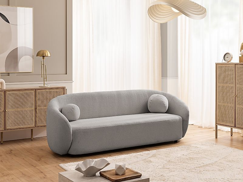 S-Style Möbel Polstergarnitur 3+2 Roundi, Bouclé, günstig online kaufen