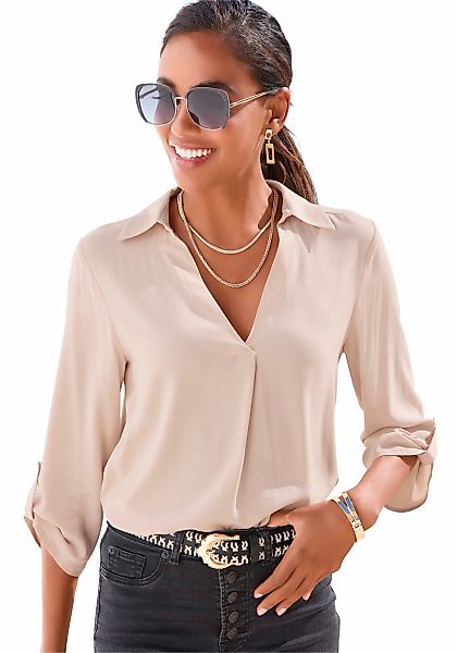 LASCANA Schlupfbluse mit 3/4-Ärmeln, elegante Damenbluse günstig online kaufen