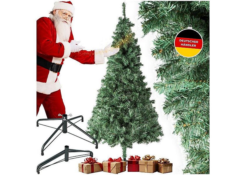tectake Künstlicher Weihnachtsbaum Christbaum künstlich Tannenbaum 150-180c günstig online kaufen