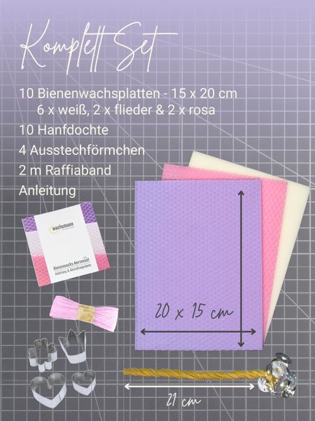 Wachsmann Bienenprodukte Bienenwachskerze selber machen (Kerzenset, günstig online kaufen