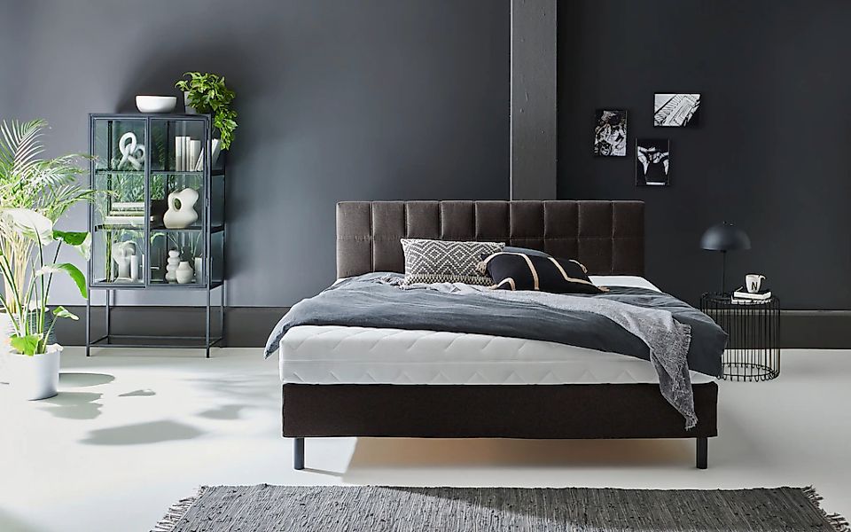 ATLANTIC home collection Boxbett "Nikola" Massivholzfüßen, mit / ohne Matra günstig online kaufen