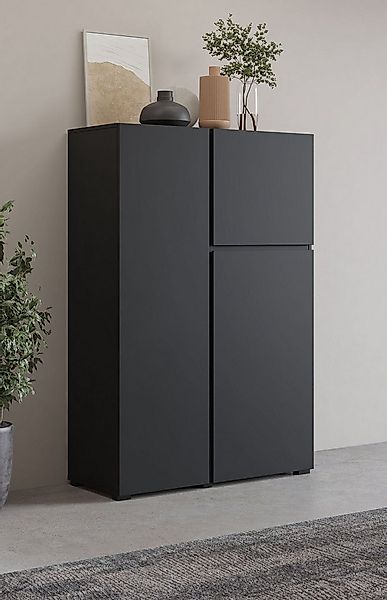 OTTO home Highboard Asymetric,Breite 92cm, moderne grifflose Hochkommode 3 günstig online kaufen