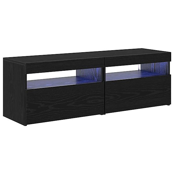 vidaXL TV-Schrank 2 Stk Schwarz 60 x 35 x 40 cm Holzwerkstoff 862556 günstig online kaufen