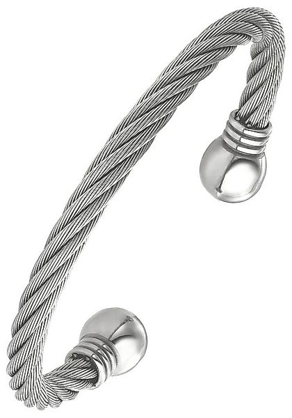 JOBO Armspange offener Armreif, Edelstahl 17 cm günstig online kaufen