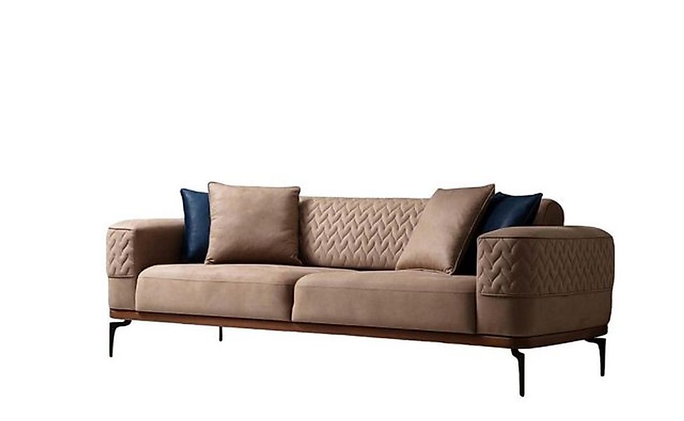 Xlmoebel 3-Sitzer Beige Luxus Dreisitzer Sofa Design Moderne Couch Polster, günstig online kaufen