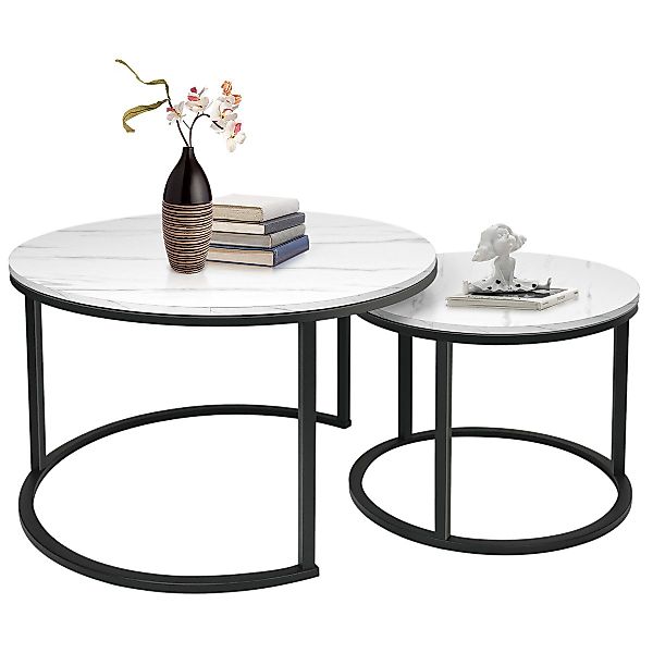 Simloveve Satztisch Couchtisch Set (2-St., MDF günstig online kaufen
