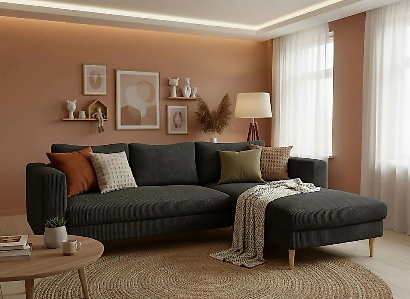 TRENDMANUFAKTUR Ecksofa "Amazing, wahlw. mit Schlaffunktion & Bettkasten, F günstig online kaufen