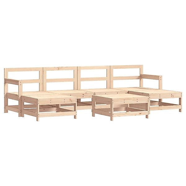vidaXL 7-Tlg Garten-Lounge-Set Massivholz Kiefer 3186389 günstig online kaufen
