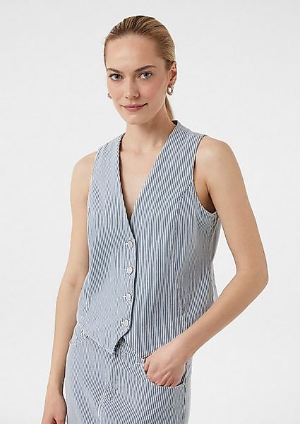 comma casual identity Steppweste Elastische Weste mit Streifen günstig online kaufen