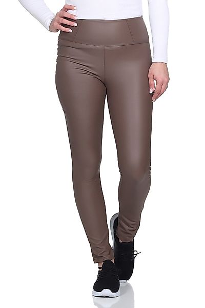 Aurela Damenmode Lederhose Damen Leder Leggings günstig online kaufen