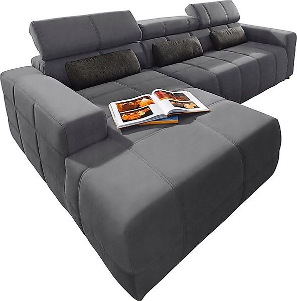 DOMO collection Ecksofa "Brandon Sitzbelastung 140 kg, große Ausführung, B/ günstig online kaufen