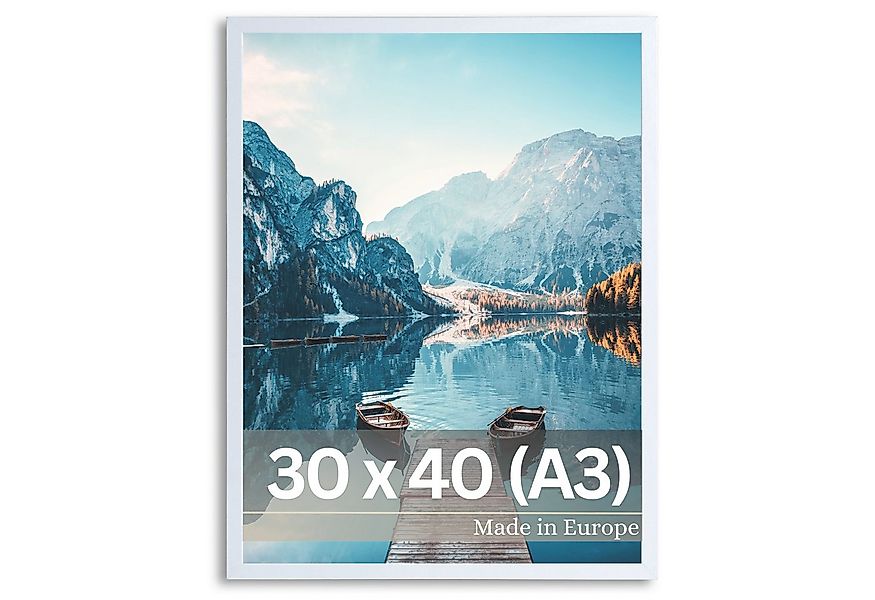 Victor (Zenith) Bilderrahmen Dali, Bilderrahmen Weiß 30x40 (A3), Bilderrahm günstig online kaufen