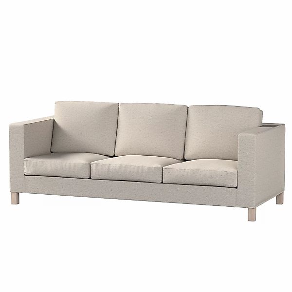 Bezug für Karlanda 3-Sitzer Sofa nicht ausklappbar, kurz, grau-beige, Bezug günstig online kaufen