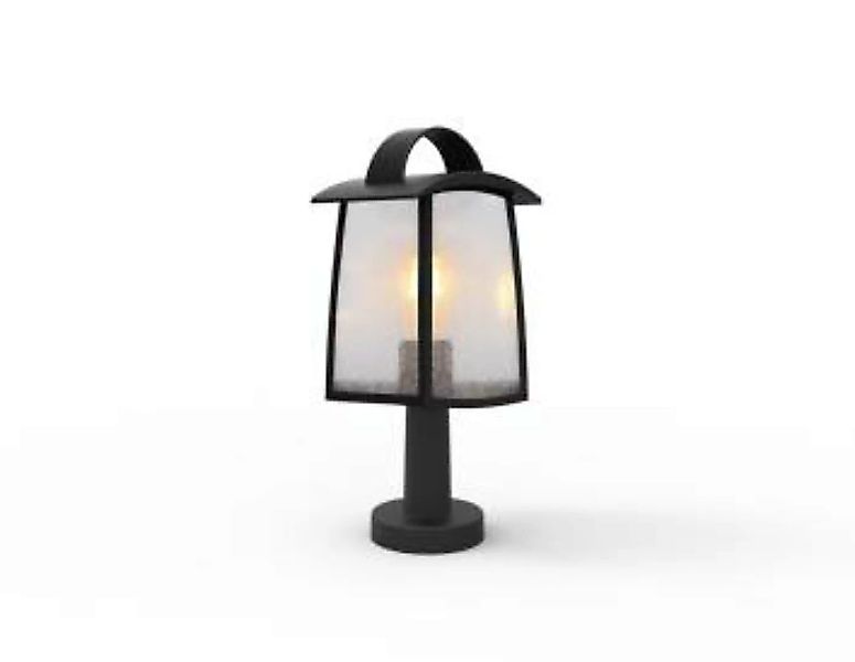 Rustikale Gartenlampe Schwarz 40cm IP44 E27 ARYANNA günstig online kaufen