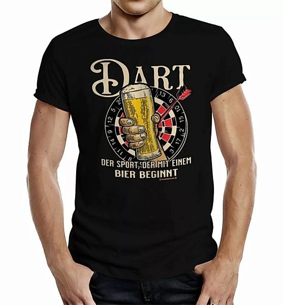 RAHMENLOS® T-Shirt für Männer und Dart-Spieler: Der einzige Sport der mit B günstig online kaufen