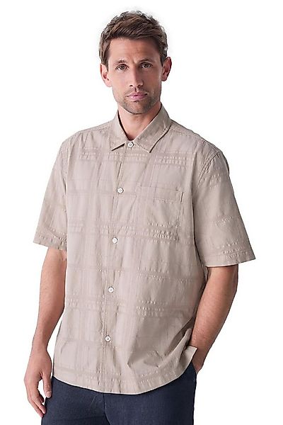 Next Kurzarmhemd Strukturiertes Kurzarmhemd mit Karomuster (1-tlg) günstig online kaufen