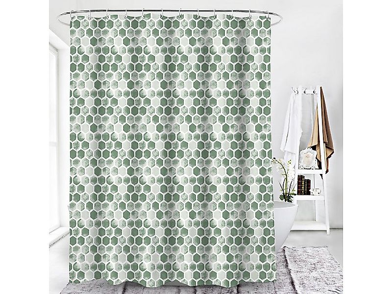 Euroshowers GmbH Duschvorhang hochwertig verarbeitet mit Ösen und Haken aus günstig online kaufen