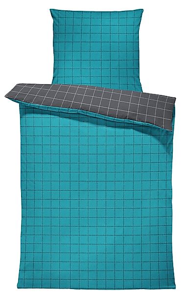 One Home Bettwäsche Wende Karo, Renforcé, günstig online kaufen