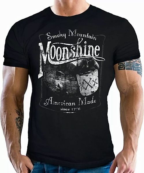 GASOLINE BANDIT® T-Shirt für Hotrod US-Car Muscle-Car Fans: Moonshine günstig online kaufen