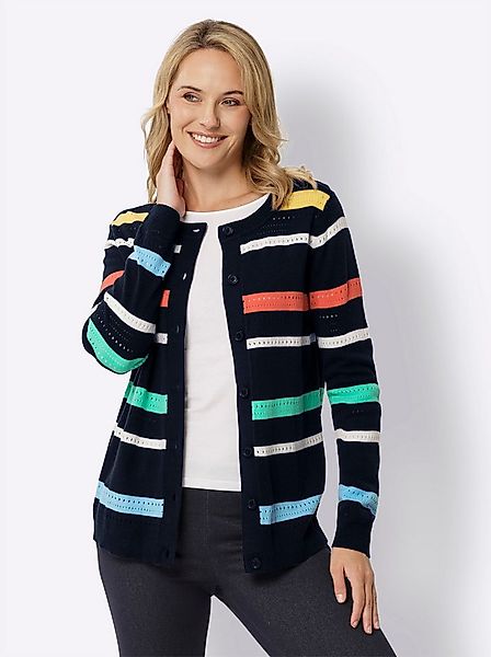 Sieh an! Strickjacke Strickjacke Langarm Ajour günstig online kaufen