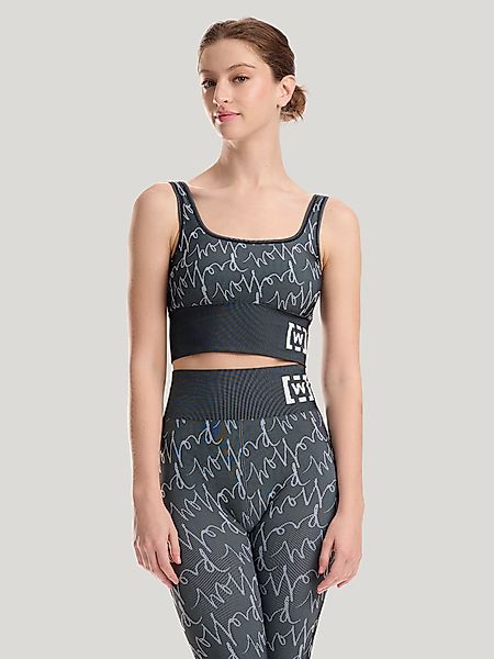 Wolford - W Athleisure Crop Top Bra, Frau, black/white, Größe: L günstig online kaufen