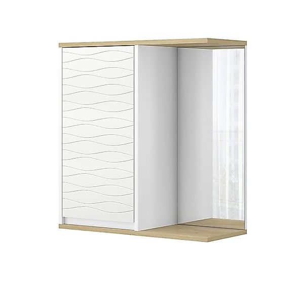 Vicco Bad Spiegelschrank Livia Weiß 60 x 63 cm mit Spiegel günstig online kaufen