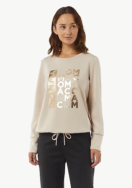 comma Sweatshirt Sweatshirt mit Tunnelzug im günstig online kaufen