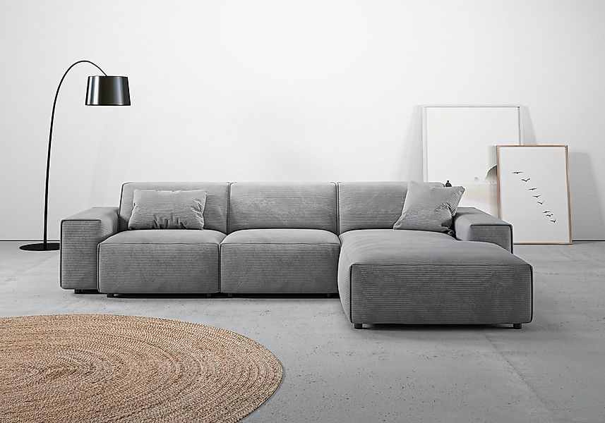 Home affaire Ecksofa "Glimminge auch in Breitcord, Feincord, Bouclé + Easy günstig online kaufen