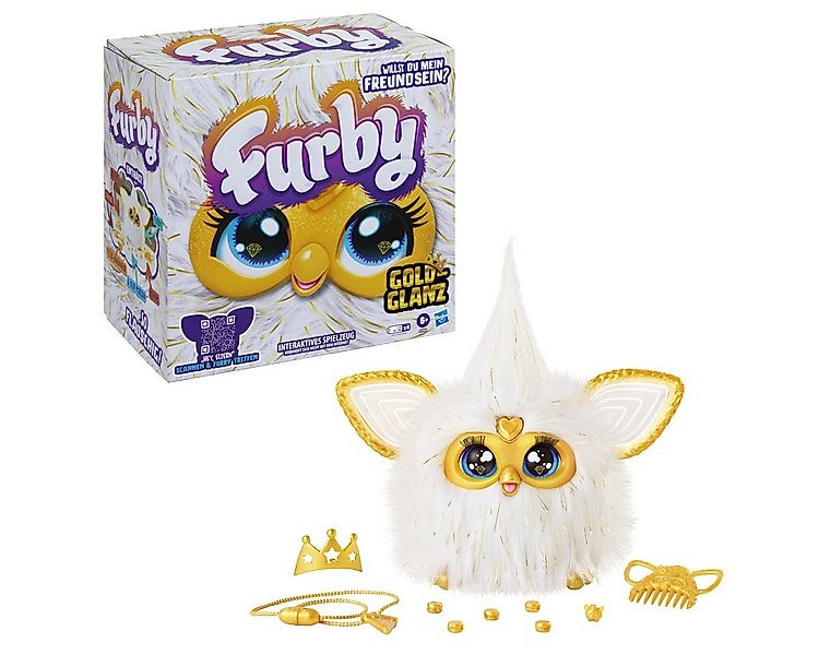 Hasbro Plüschfigur Plüsch Furby Gold Glam mit Sound und Musik günstig online kaufen