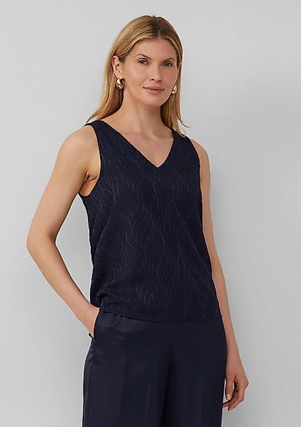 s.Oliver Blusentop Bluse Gefütterte Bluse mit Strukturmuster günstig online kaufen