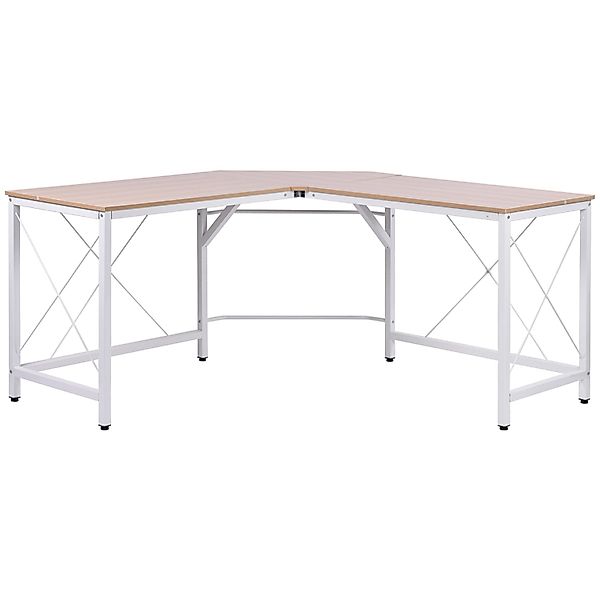 HOMCOM Eckschreibtisch L-Form Winkelschreibtisch (PC-Tisch, 1-St., günstig online kaufen